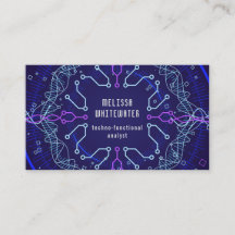 Techno Flat Sleek Colourful Business Card