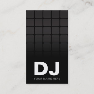 Techno Gradient  DJ Business Cards