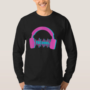 Techno Headphones Edm Music Festival Rave Dubstep T-Shirt