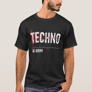Techno  Kick Drum  Synthesizer T-Shirt