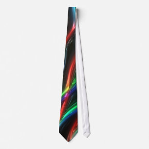 Techno Melted Sticky Metallic Liquid Plastic Tie