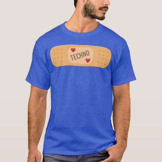 Techno music bandaid girl T-Shirt