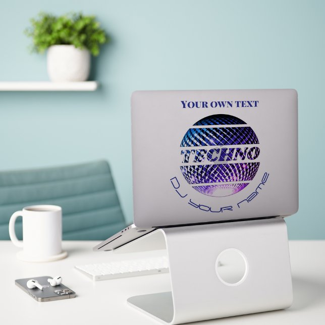 Techno music DJ promotion Custom-Cut Vinyl Sticke (Creator Uploaded)