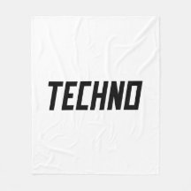 TECHNO Music Fleece Blanket