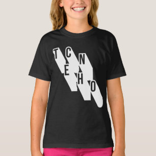 techno music geometric logo design T-Shirt