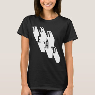 techno music geometric logo design T-Shirt