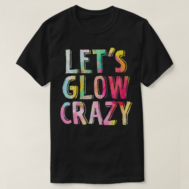 Techno Music Glow Dance Party Festival Raver EDM L T-Shirt (Design Front)