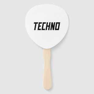 TECHNO Music Hand Fan