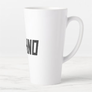 TECHNO Music Latte Mug
