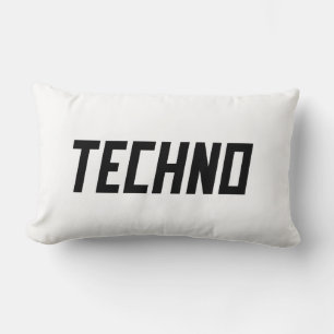 TECHNO Music Lumbar Pillow