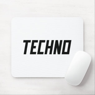 TECHNO Music Mouse Pad