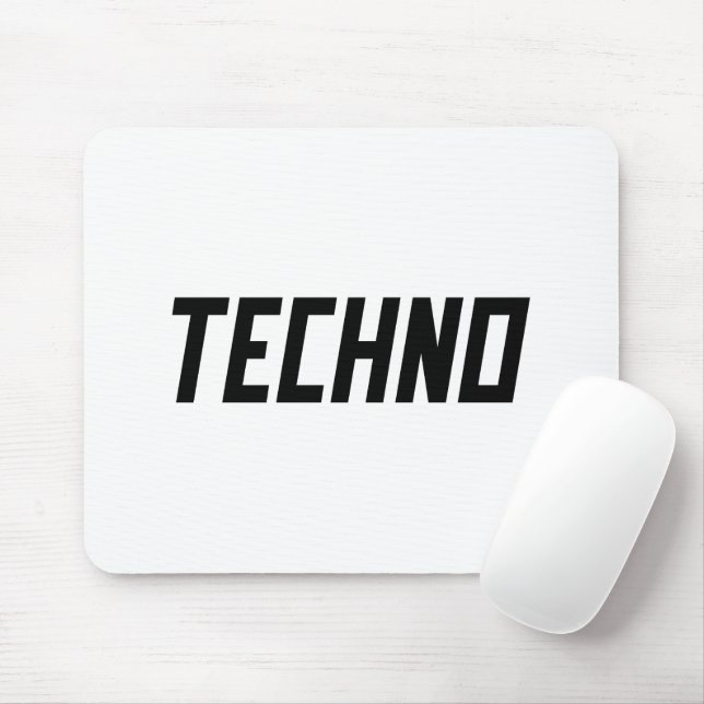 TECHNO Music Mouse Pad (With Mouse)