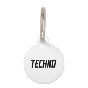 TECHNO Music Pet Tag