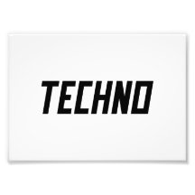 TECHNO Music Photo Print