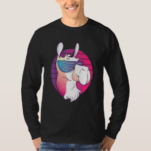 Techno Music Psychedelic Llama For Alpaca Raver Pa T-Shirt