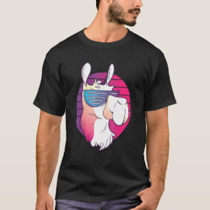 Techno Music Psychedelic Llama For Alpaca Raver Pa T-Shirt