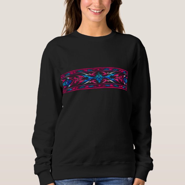Techno‑Organic Hummingbird Illustration  Sweatshirt (Front)