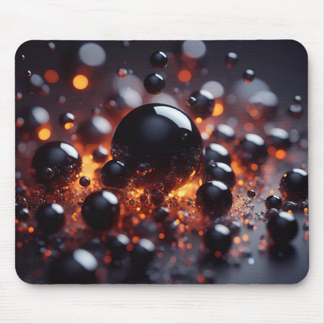 Techno-Organic Vision: Futuristic Designs for Your Mouse Pad (Front)