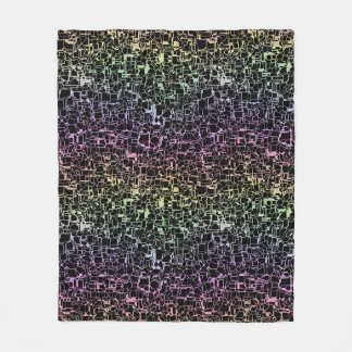 techno rainbo : fleece blanket