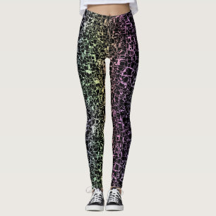 techno rainbo : leggings