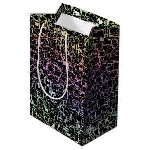 techno rainbo : medium gift bag