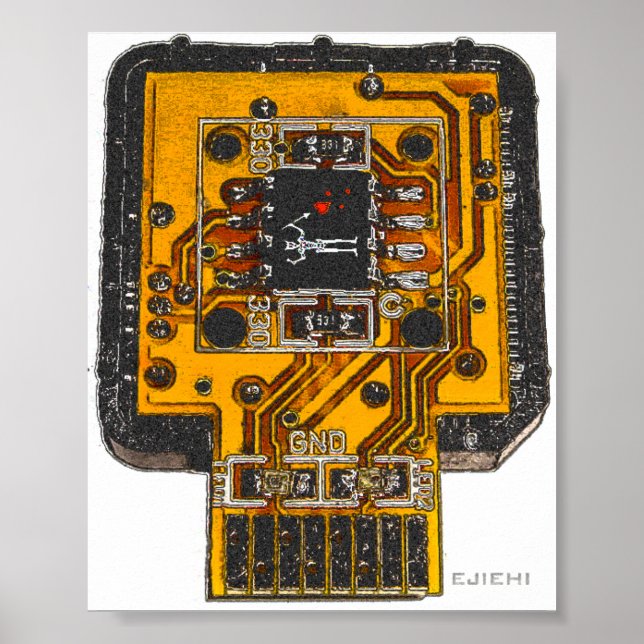 Techno Skull (Full) Poster (Front)