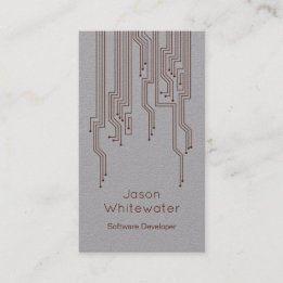 Techno Sleek Style Business Card
