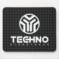 Techno Streetwear - Logo - Mouse Pad