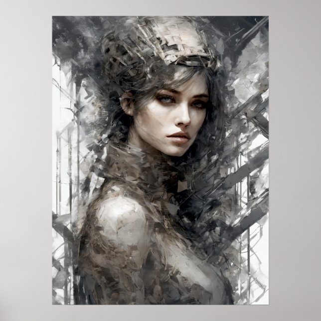 Techno Traces: Femme Machine Poster (Front)