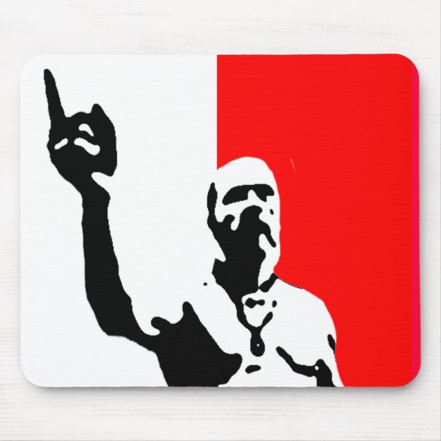 techno viking poster mouse pad (Front)