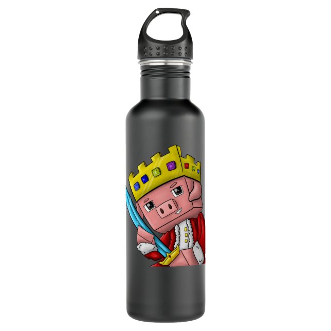 Technoblade Merch Technoblade Logo Gifts For Fans1 710 Ml Water Bottle (Front)