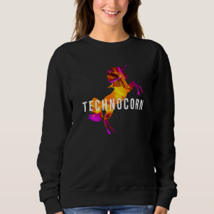 Technocorn Techno Festival Rave Music DJ EDM Bass Sweatshirt