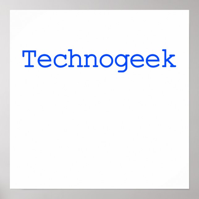 Technogeek Poster (Front)