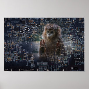 Technology and nature. poster