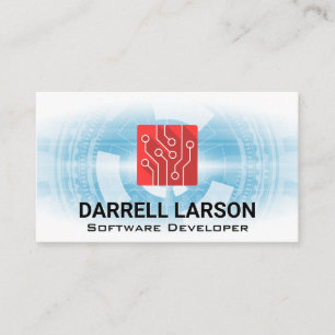 Technology Background   Circuit Logo Business Card