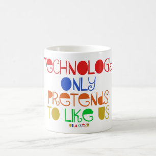 technology coffee mug