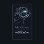 technology computing circuit brain business card<br><div class="desc">technology science IT computerization circuit microchip human brain business card.</div>