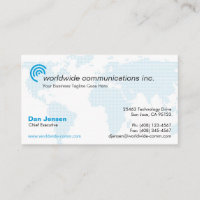 Technology or Communications Business Card