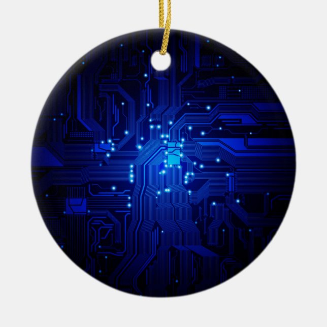 technology theme ornament (Front)