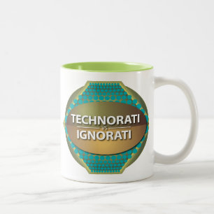Technorati vs Ignorati Two-Tone Coffee Mug