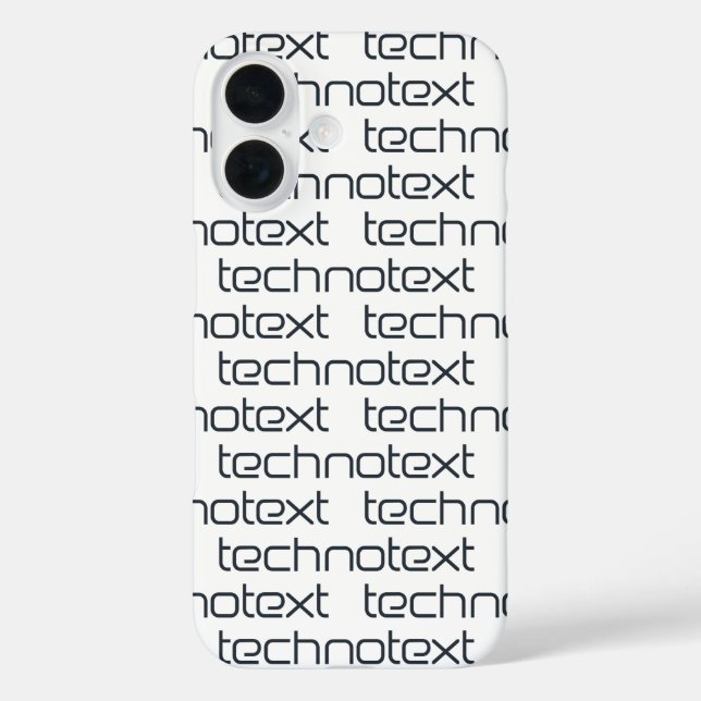 Technotext Techno Text Logo Case-Mate iPhone Case (Back)