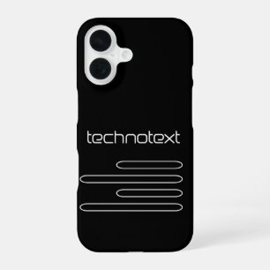 Technotext Techno Text Logo iPhone 16 Case