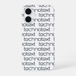 Technotext Techno Text Logo iPhone 16 Case