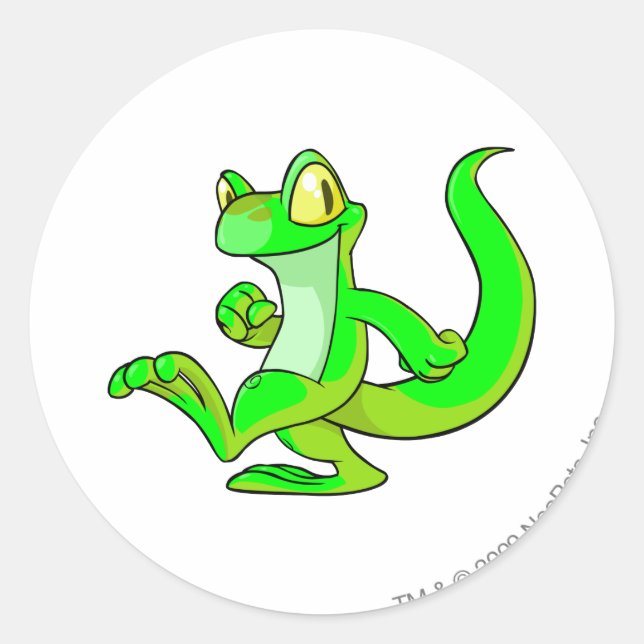 Techo Glowing Classic Round Sticker (Front)