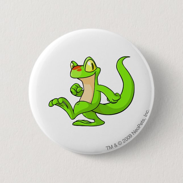 Techo Green 2 Inch Round Button (Front)