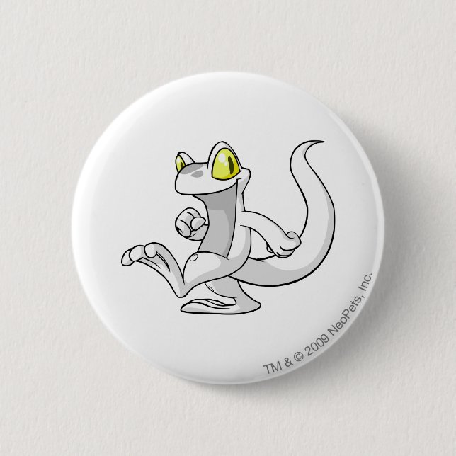 Techo White 2 Inch Round Button (Front)