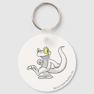 Techo White Keychain