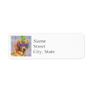 Teckel de mardi gras
