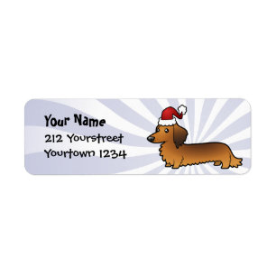 Teckel de Noël (à cheveux longs)