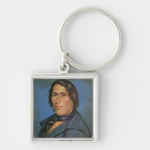 Tecumseh (1768-1813) (oil on canvas) keychain